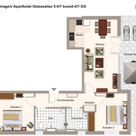 Apartmán Ostseeallee Ostseeallee 5-47